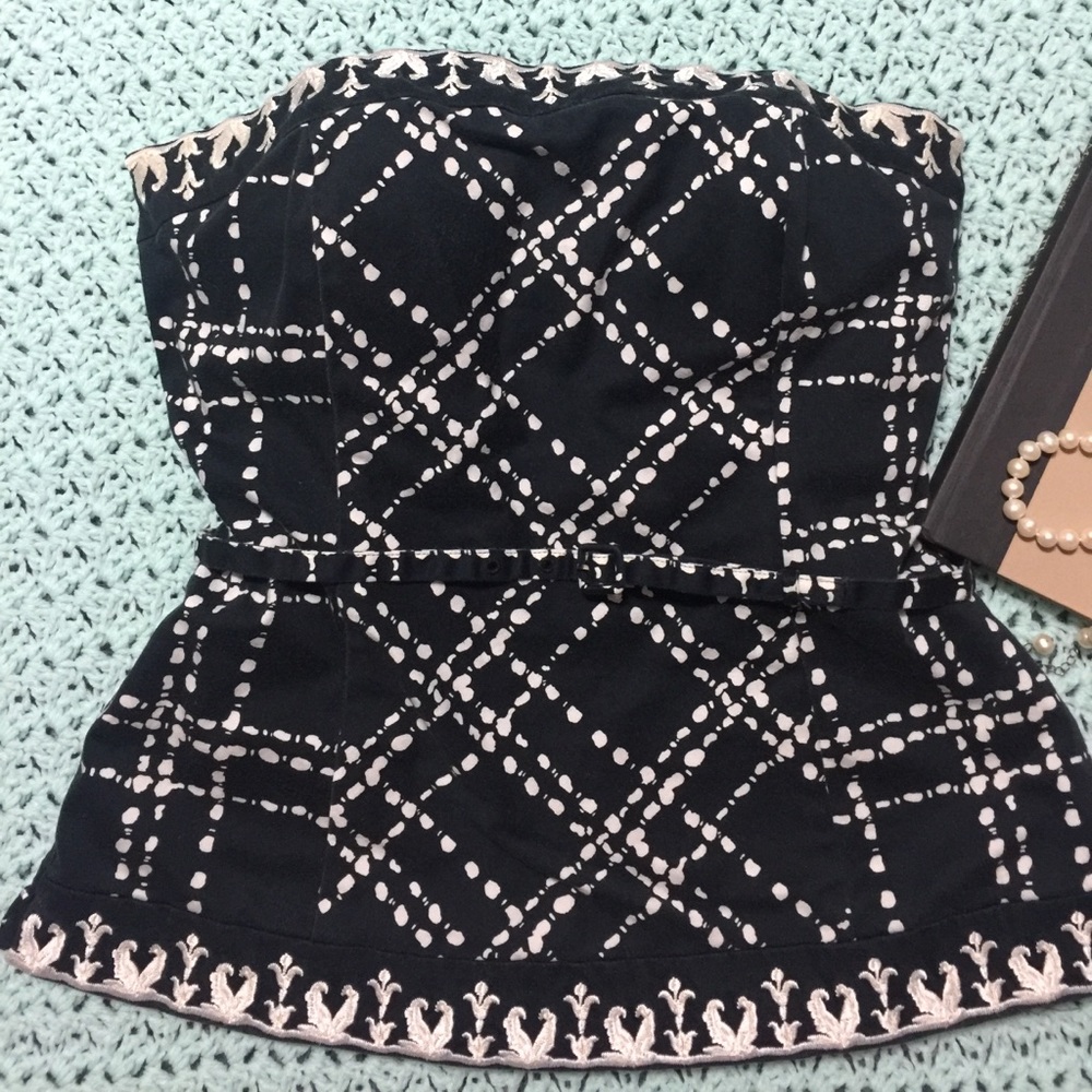 White House Black Market Strapless Top