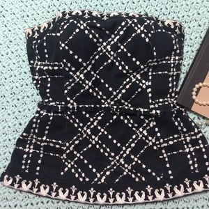 White House Black Market Strapless Top