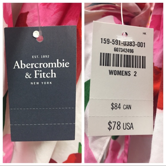 Abercrombie Pink Floral Dress. BNWT, never worn. - Picture 4 of 4