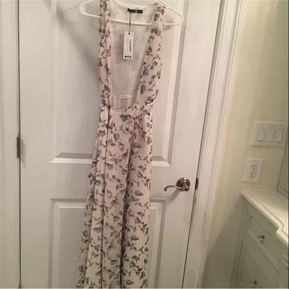 boohoo maxi wrap dress