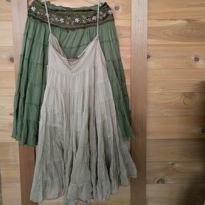 Bundle! 2 tiered Gypsy boho festival hippy skirts!
