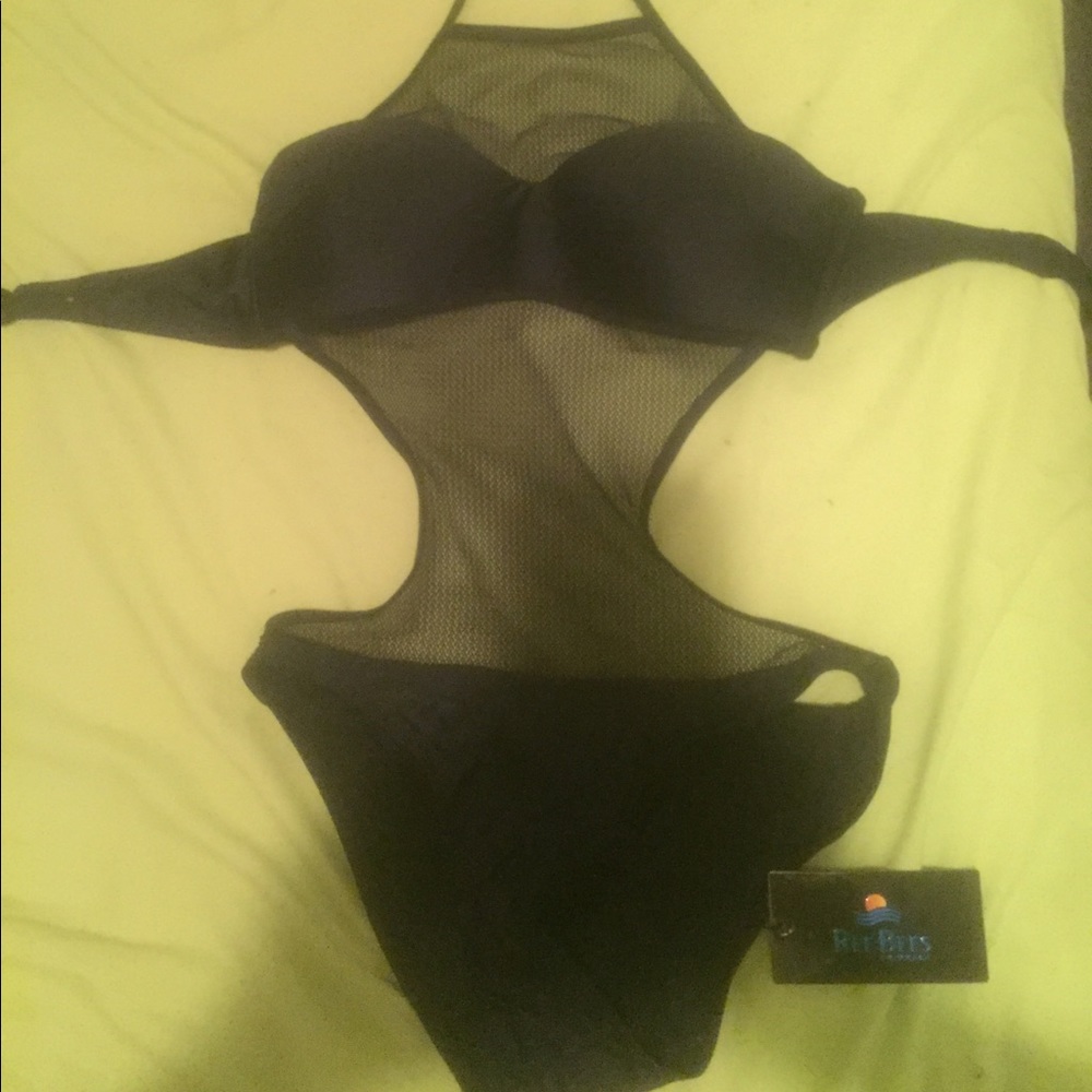 Black One Piece Bathing Suit
