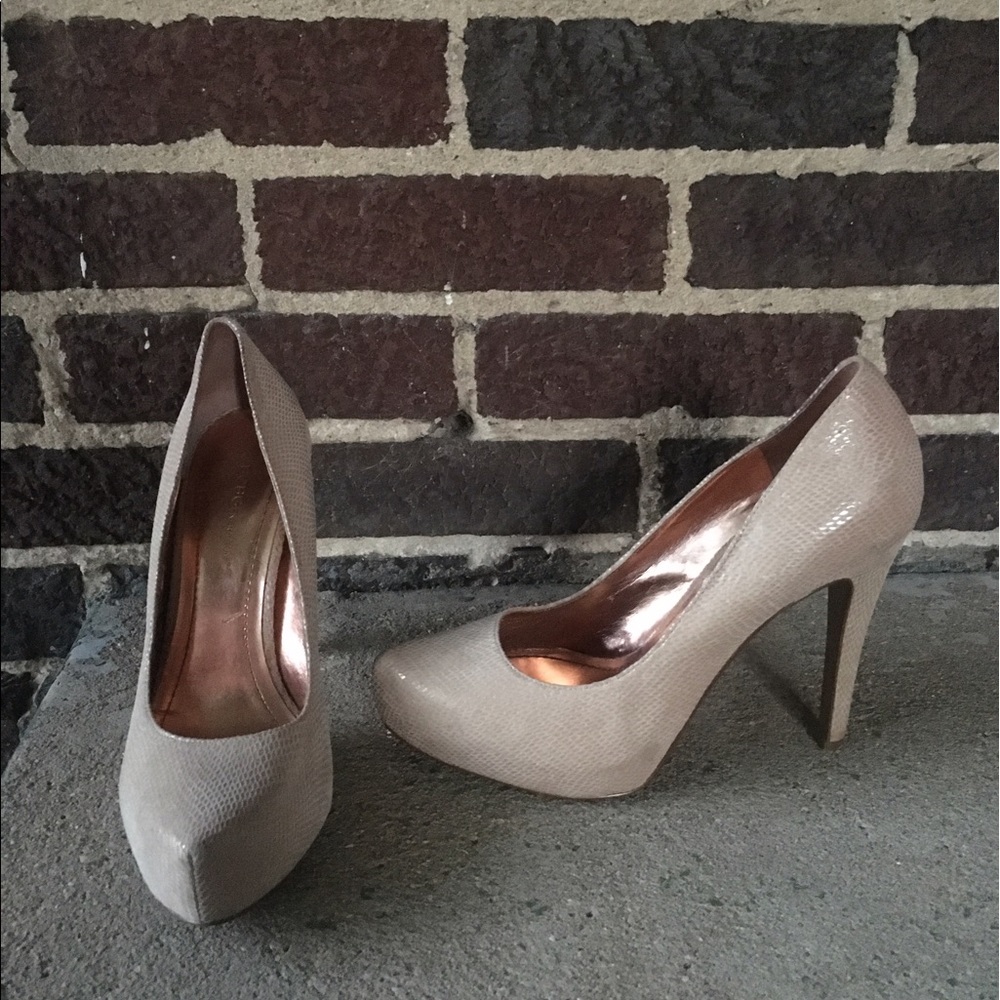 BCBG Snakeskin Heel
