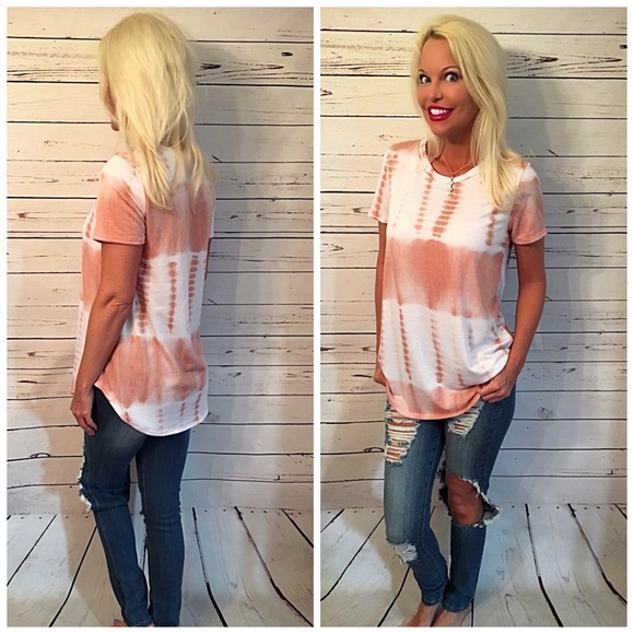 LAST ONE! Delicate Pink French Terry tie dye - Picture 2 of 2