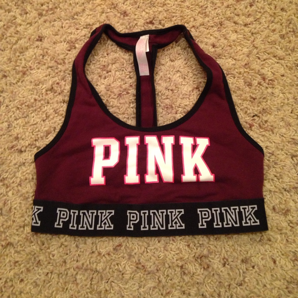PINK cage back Sports bra!