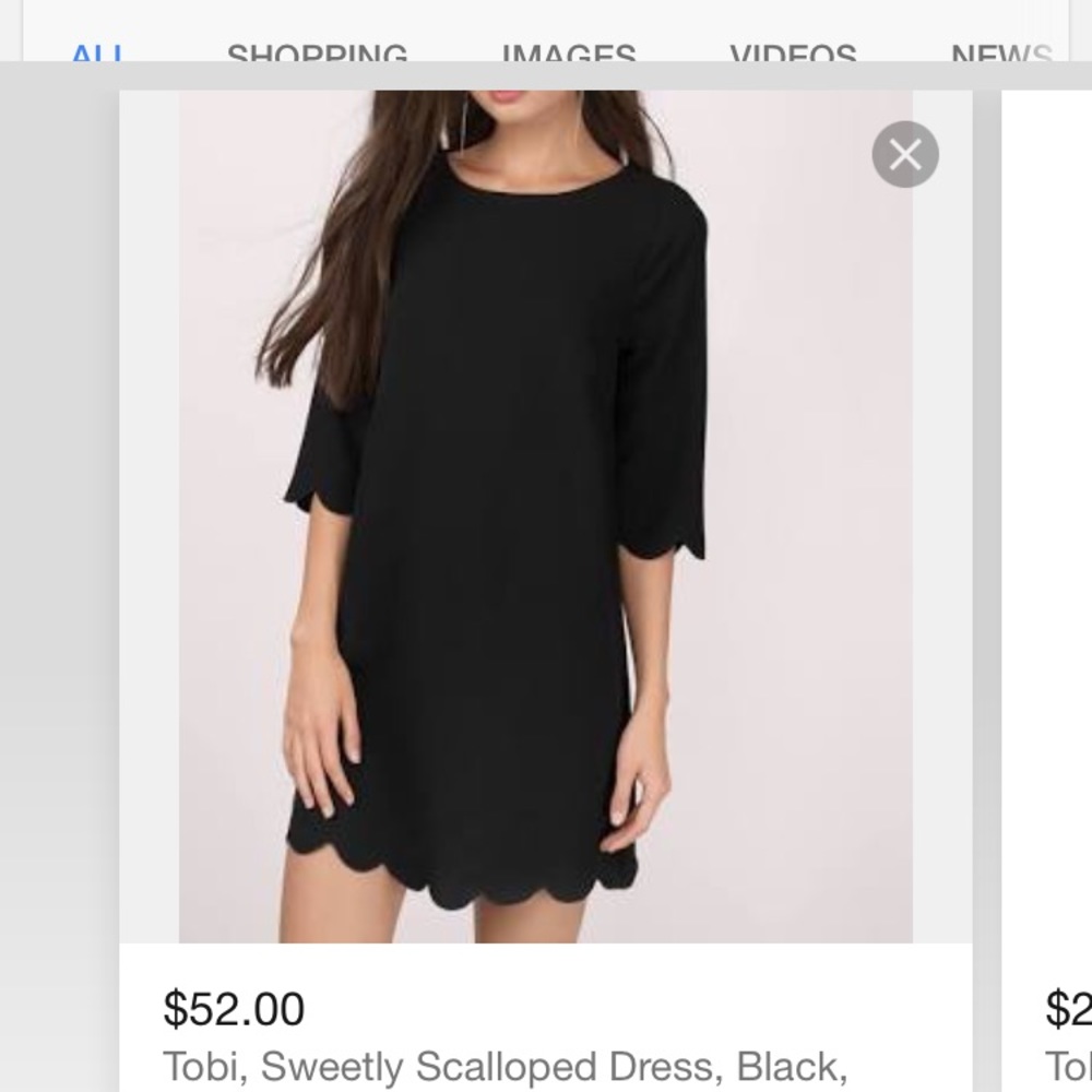 Tobi scalloped dress