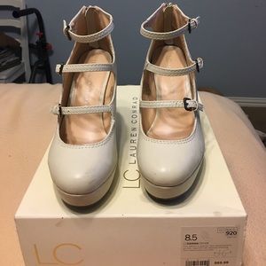 Lauren Conrad cream heels