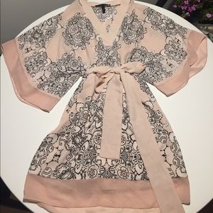 Light Pink BCBG dress with print