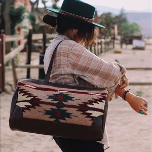Zapotec travel native weekender bag