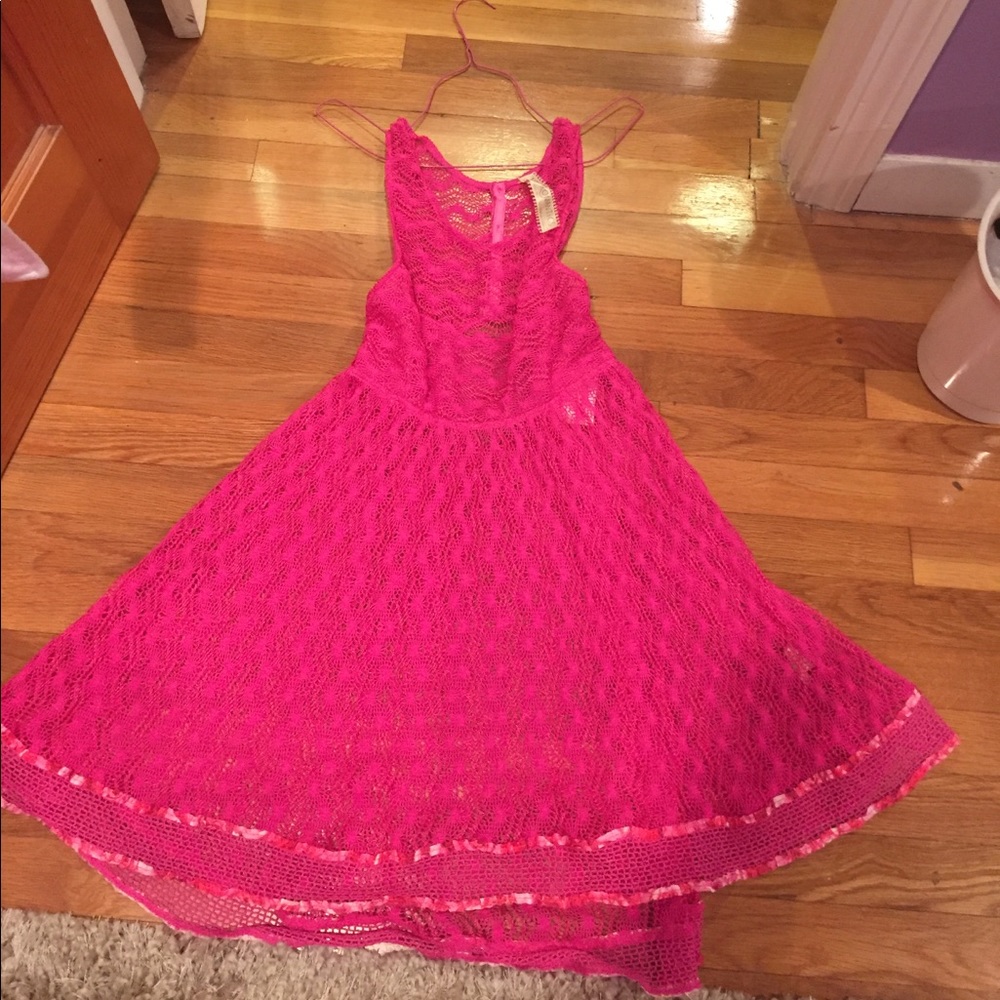 Free People open back bright summer dress