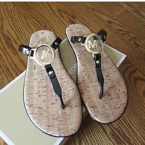 MK sandals only worn once! Comes w/ original box