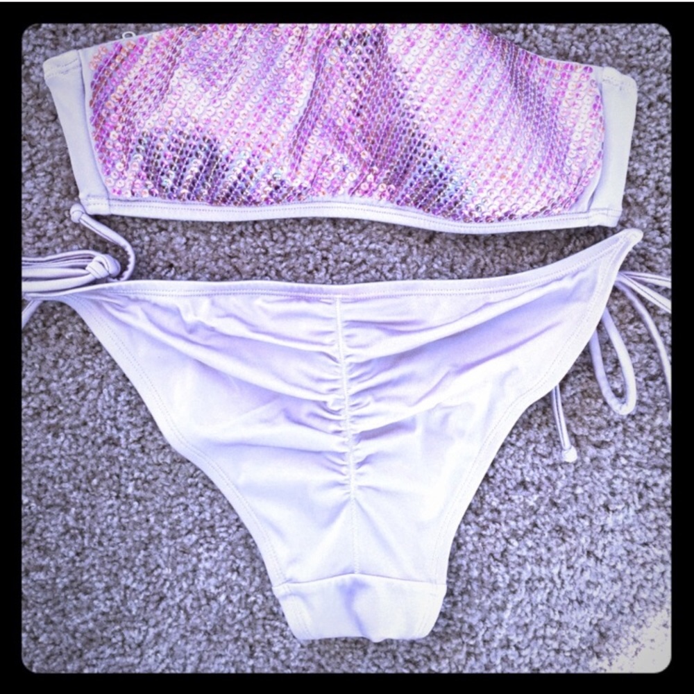SOLD Rose colored Victoria's Secret cheeky bikini