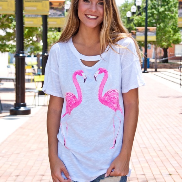 ๐SALE๐ Last one!!! L/XL Flamingo Tee - Picture 7 of 8