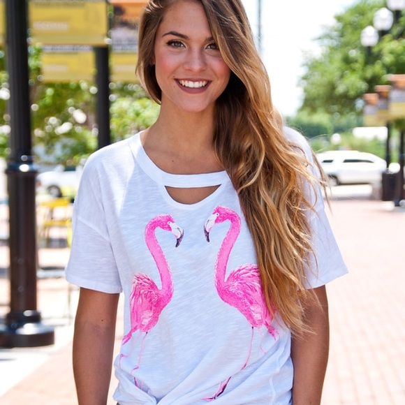 Tops - 🙌SALE🙌 Last one!!! L/XL Flamingo Tee