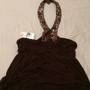 Cocoa halter top