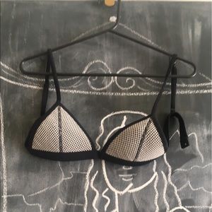 triangl Fishnet Bikini Top
