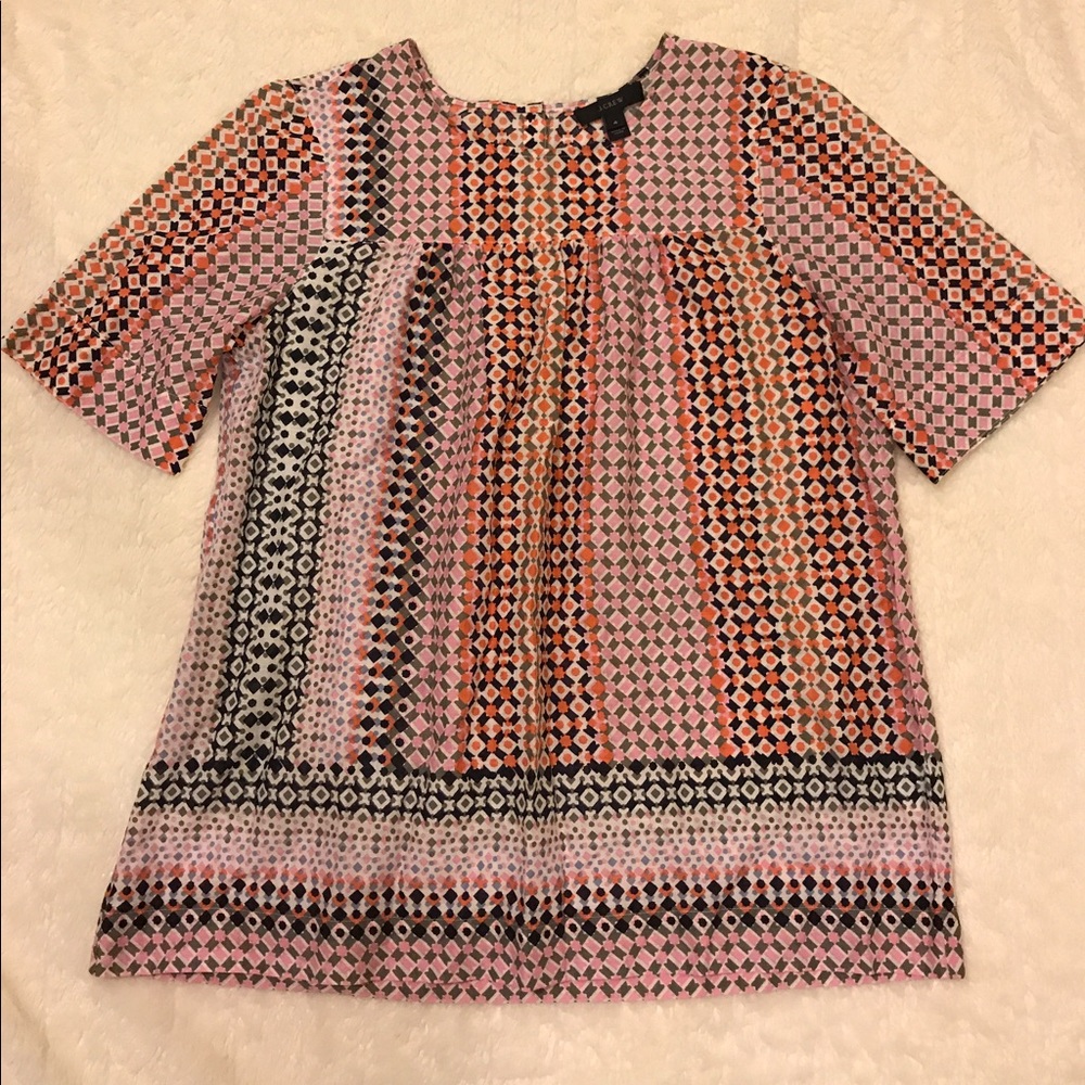 Super cute colorful J. Crew top!