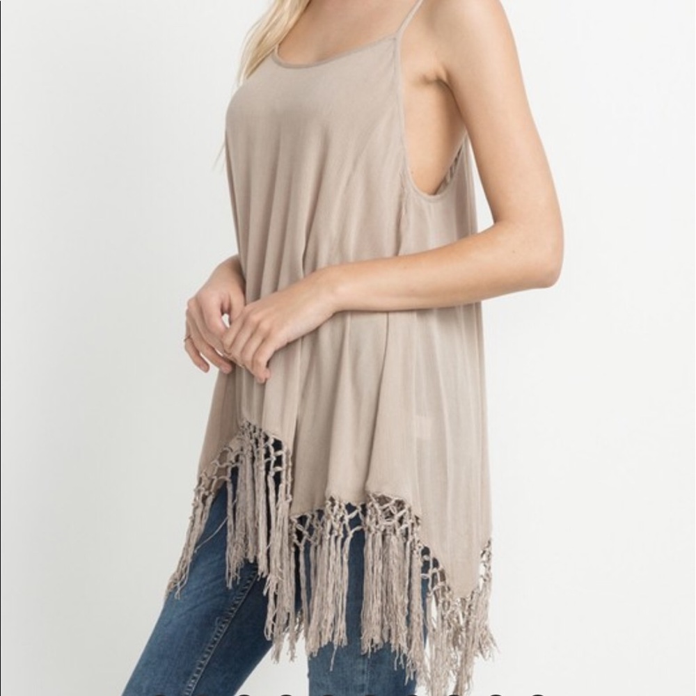 Callie Crochet Trim Tunic☃️ sale - Picture 4 of 8