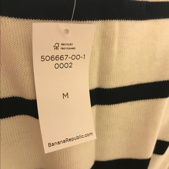 Cream & Navy Sleeveless Sweater tunic - Picture 2 of 2