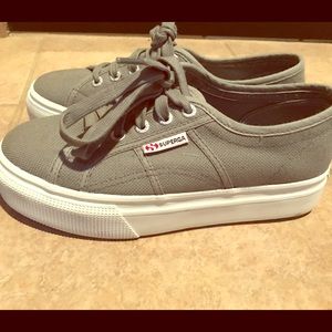 Superga Platform Sneakers Grey