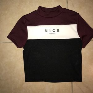 3 color "Nice" croptop