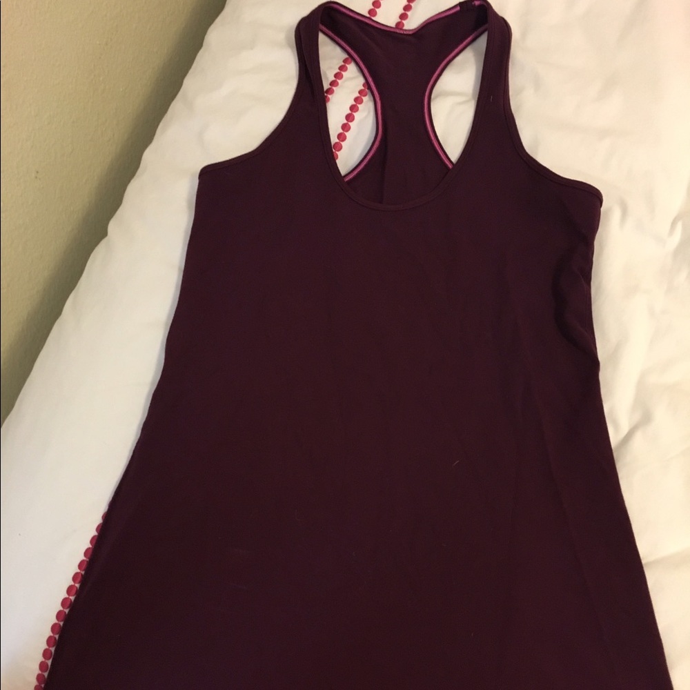 Maroon racerback top