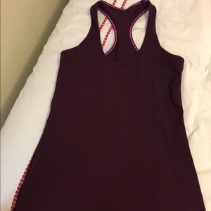 Maroon racerback top