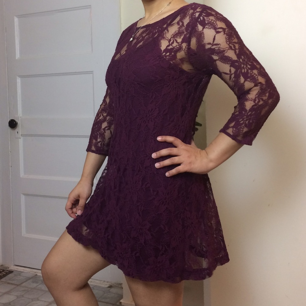 Forever 21 - Wine Lace Dress