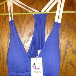 Royal blue maxi dress