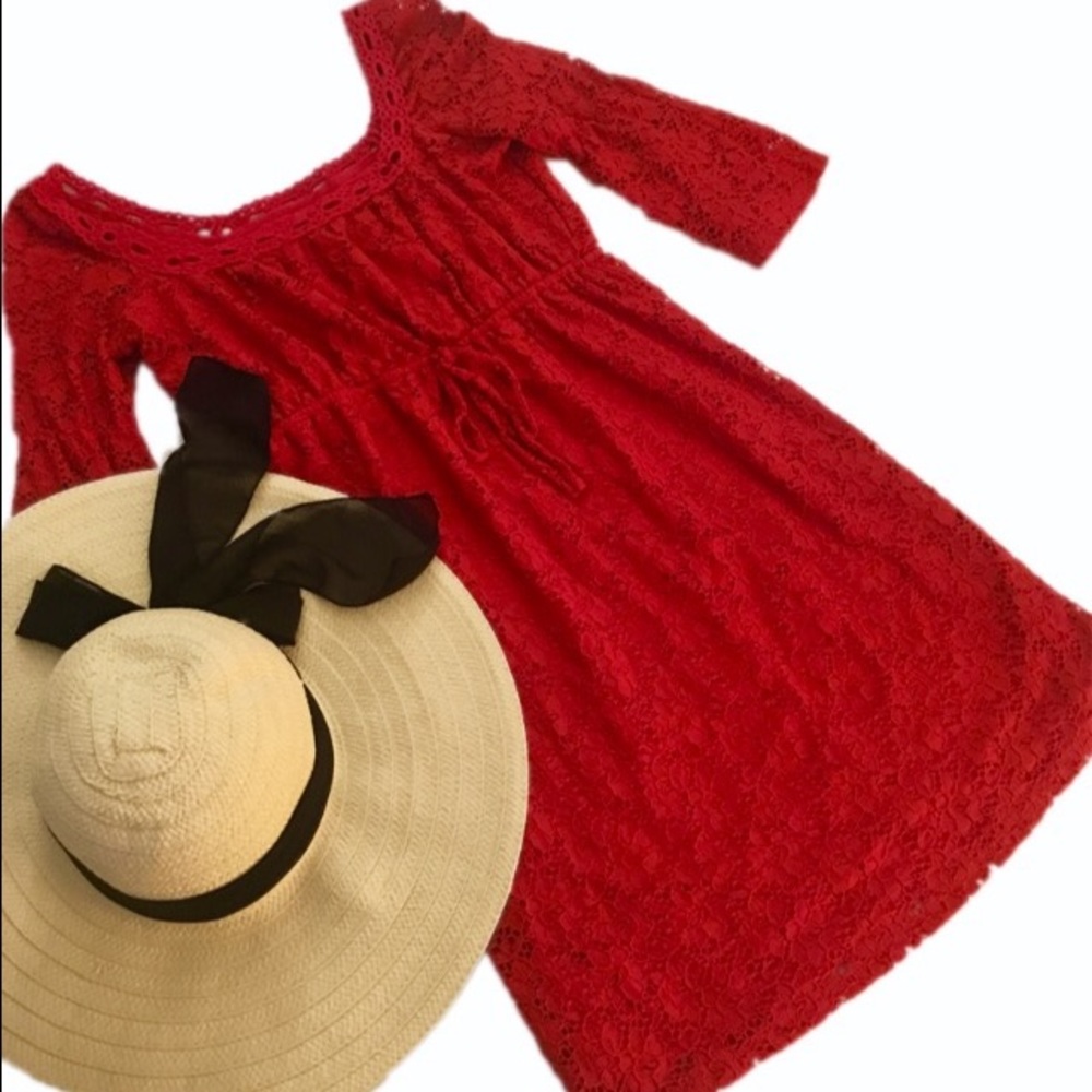 Laundry By Shelli Segal Lace Crochet Dress, Small