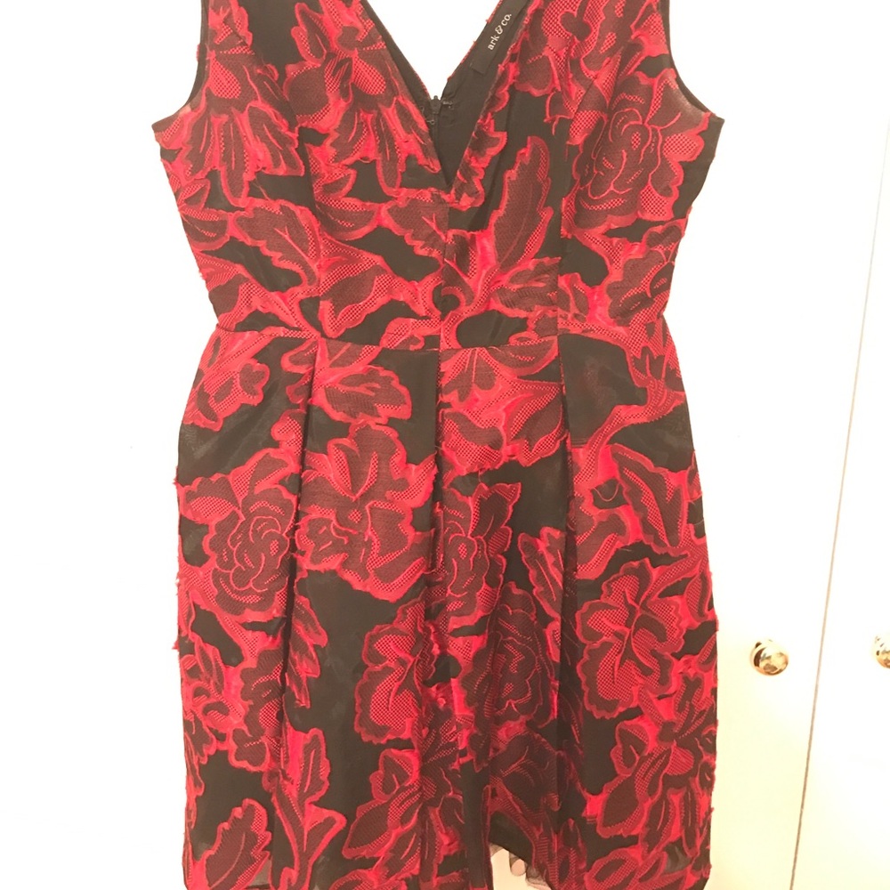 Women's Red Rose Dress