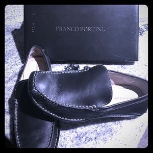 FRANCO FORTINI MEN'S black loafers