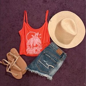 Billabong Orange Crop Top