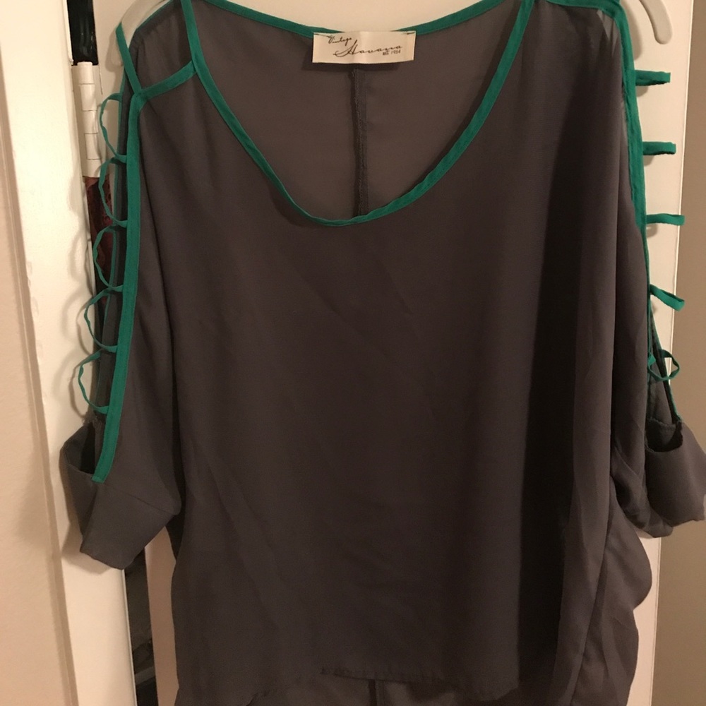 Sheer flowy top