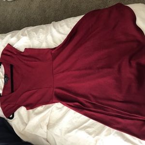 Burgundy Vibe dress