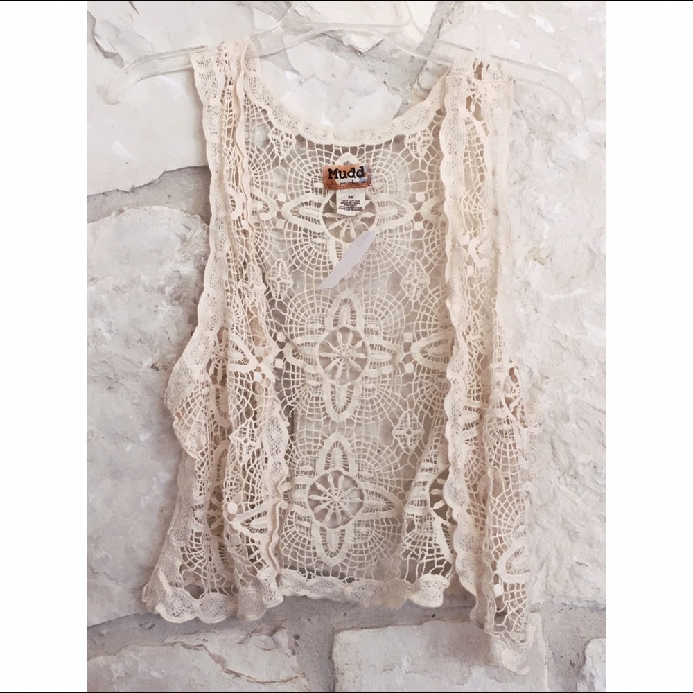 Boho Lace Hippie Vest