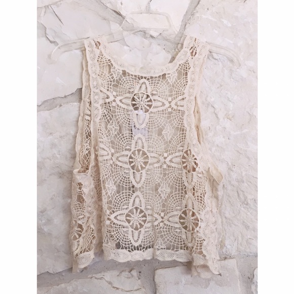 Boho Lace Hippie Vest - Picture 2 of 2