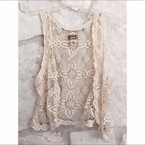 Boho Lace Hippie Vest