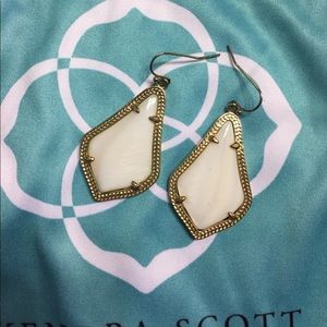 Kendra Scott white Alex earrings
