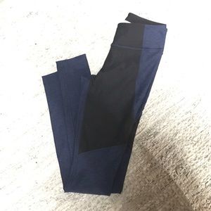 Outdoor Voice Two Toned (Navy and Black) Legging