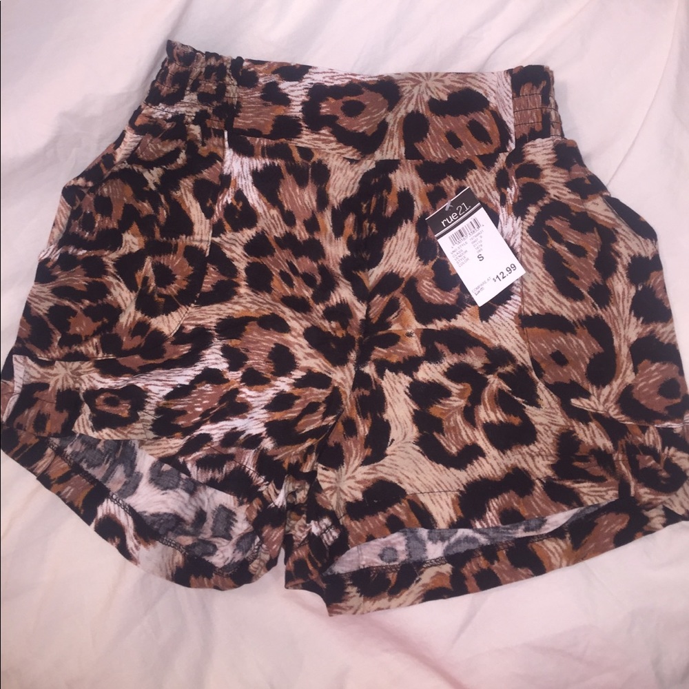 cheetah print shorts