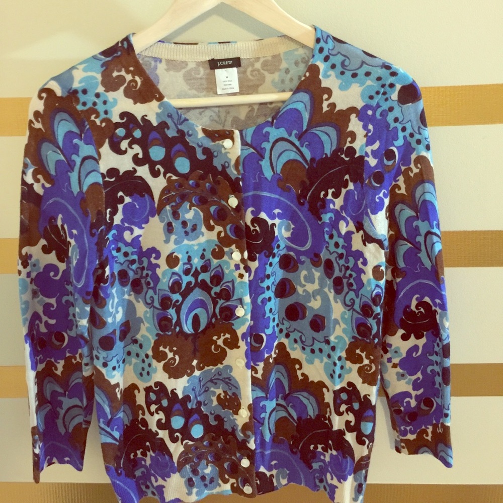 Gorgeous Retro Style NWOT J. Crew Cardigan