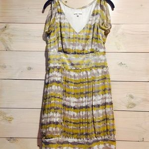 Adam 100% silk chiffon dress