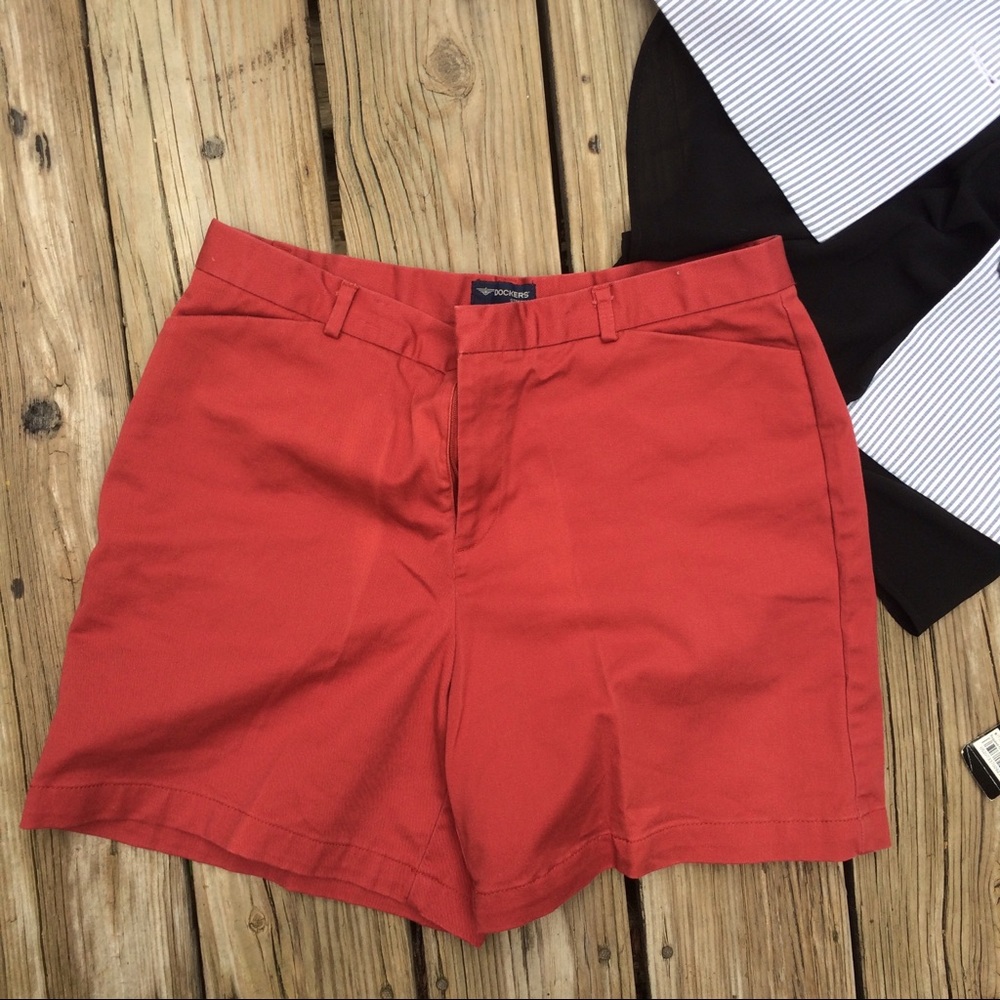 Red Dockers Shorts