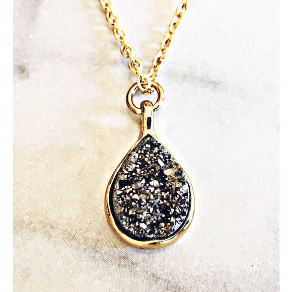 Whimsy Jewelry - Silver Druzy Necklace