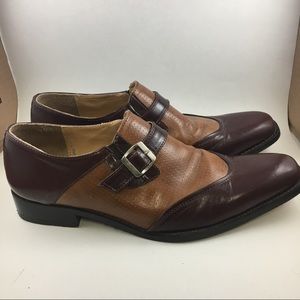 Giorgio Brutini Men's Monk Loafer Brown Leather 9