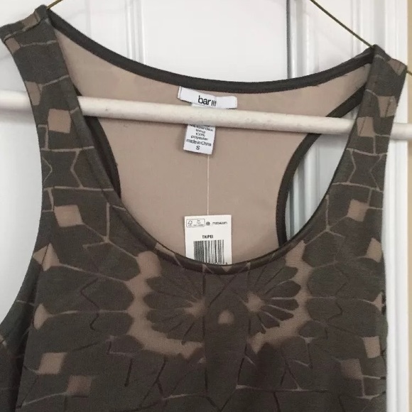 Bar III olive green Maxi burnout illusion - Picture 6 of 6