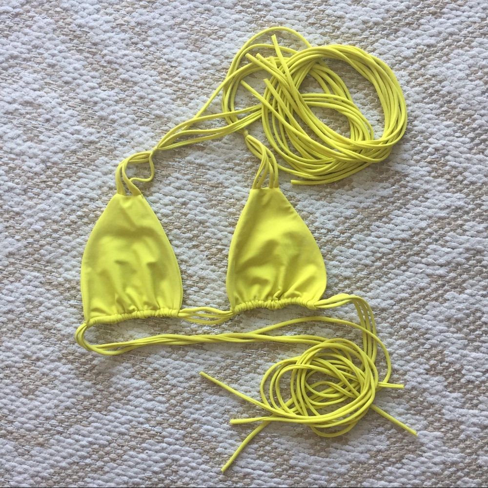 Mikoh lime green string bikini!
