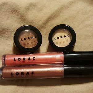 Lorac lip gloss and eye shadow