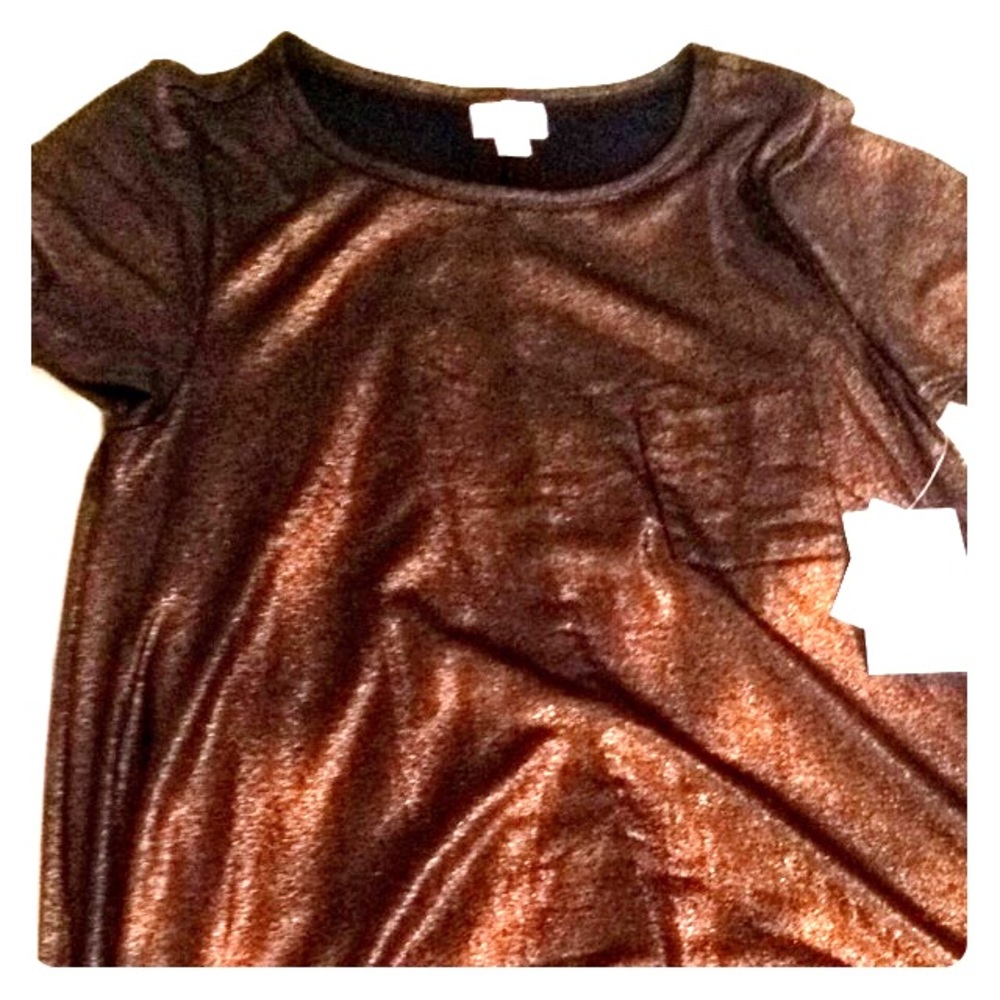 carly dress black and copper sparkle